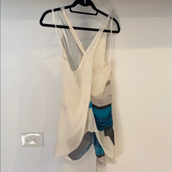 Helmet Lang Silk drape top cinch at waist  102 - Picture 7 of 8